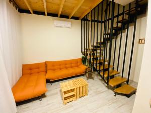 Posezení v ubytování Chalet Kvariati