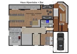 Půdorys ubytování Haus Alpenliebe