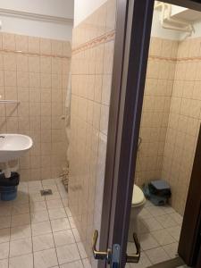A bathroom at Aranykorona Hotel