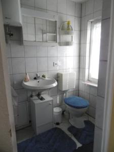 Koupelna v ubytování Ferienbungalow Seebad Ahlbeck