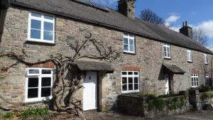 an old stone house with a tree growing out of it at The Annex at Middle Filham, Ivybridge in Ivybridge