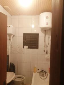 バールにあるHoliday house Nebojsaのトイレと洗面台付きのバスルーム +23枚の写真