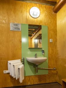 Koupelna v ubytování Zámecký Hostel Litomyšl