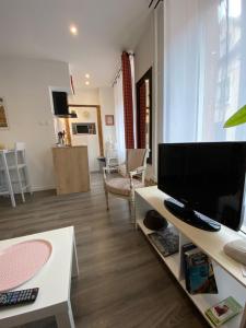 Телевизор и/или развлекательный центр в L'Ours de Colmar - Appartements en centre ville