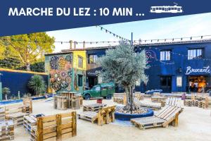 Photo de la galerie de l'établissement NOUVEAU - Jungle Montpeul - Clim - Wifi fibre - Netflix - 5' du centre et gare - Parking - Loggia - 15' des plages, à Montpellier