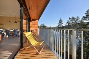 Balkón alebo terasa v ubytovaní Element Lakeside Apartments