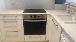 Kuchyň nebo kuchyňský kout v ubytování Apartament Sara