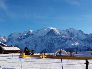 Mont Étape , F2, 42 m2, Calme, Vue Mt Blanc v zimě