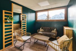 Istumisnurk majutusasutuses Hotel Les Lutins