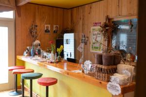 The lounge or bar area at Lodge Mondo