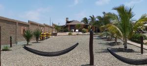 Jardín al aire libre en Guille Bungalows