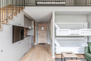 Postel nebo postele na pokoji v ubytování Part-Time Home Täby