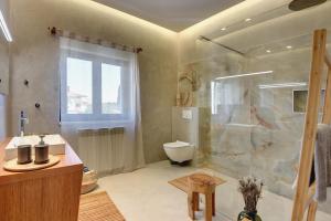 Koupelna v ubytování Villa Balizerka
