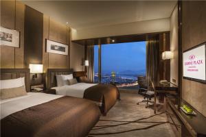 Postel nebo postele na pokoji v ubytování Crowne Plaza Zhangzhou by IHG