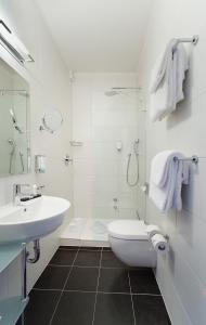 Koupelna v ubytování Top Hotel Krämer