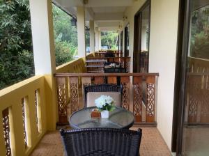 Balkón nebo terasa v ubytování MossMan House