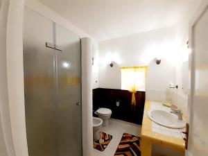 A bathroom at DIMORA IL CAMALEONTE apartments in nature with pool