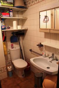 ロザスにあるApartamento Figueres 12のバスルーム(トイレ、洗面台付)