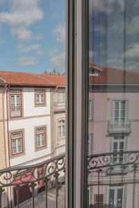 a view of a building from a window at Burgus Tribute & Design Hotel in Braga