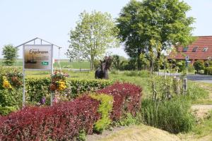 Jardín al aire libre en Pension Engelmann