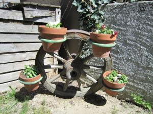 A garden outside Aparthotel Garni Haus Hubertus