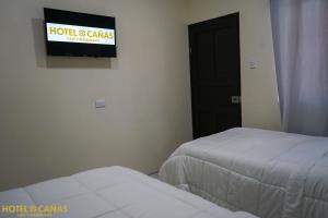 Voodi või voodid majutusasutuse Hotel Cañas toas