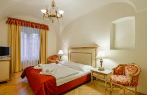 Posteľ alebo postele v izbe v ubytovaní Hotel Residence Green Lobster