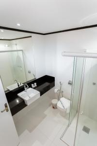Kúpeľňa v ubytovaní Hotel Cidade Araxá