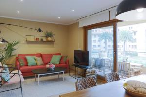 Posezení v ubytování P18 Villalia Apartamento en la Isla de la Toja