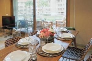 TV a/nebo společenská místnost v ubytování P18 Villalia Apartamento en la Isla de la Toja