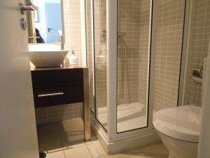 Vonios kambarys apgyvendinimo įstaigoje Triplex - Quarto com w.c. privado