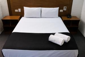 Voodi või voodid majutusasutuse Hotel Central Irapuato - Hotel en Irapuato toas