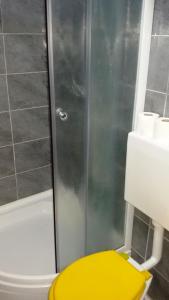 Koupelna v ubytování Guesthouse Dante