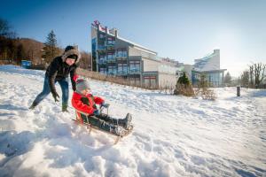 Spa & Wellness Hotel Diament Ustroń v zimě