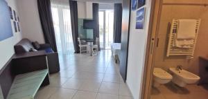 Koupelna v ubytování Hotel Oceanomare