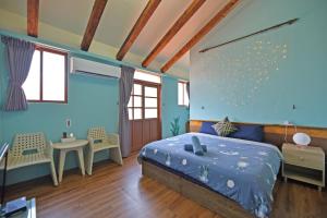 Letto o letti in una camera di Penghu's peace