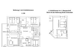 Plán poschodí v ubytovaní Haus Andrea Unterberger