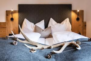 Posteľ alebo postele v izbe v ubytovaní Bergseegut Chalet und Apartment