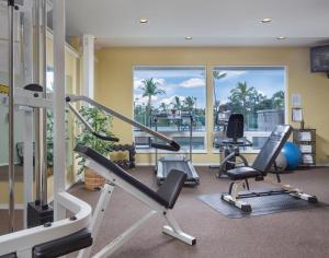 Fitness centrum a/nebo fitness zařízení v ubytování Holua Resort