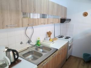Kuchyň nebo kuchyňský kout v ubytování Apartment Prpic