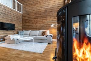 Телевизор и/или развлекательный центр в Mountain Lodge