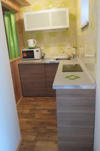 Kuchyňa alebo kuchynka v ubytovaní Apartments Skiareál U Vodárny Bedřichov