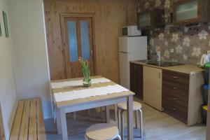 Kuchyňa alebo kuchynka v ubytovaní Apartments Skiareál U Vodárny Bedřichov