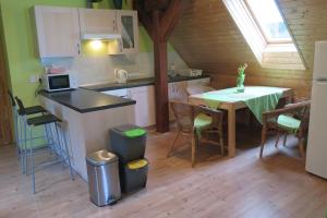 Kuchyňa alebo kuchynka v ubytovaní Apartments Skiareál U Vodárny Bedřichov