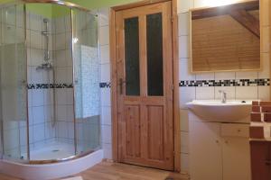 Kúpeľňa v ubytovaní Apartments Skiareál U Vodárny Bedřichov
