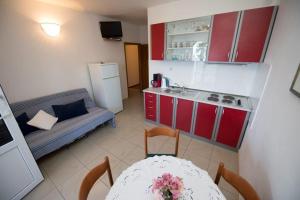 Kuchyňa alebo kuchynka v ubytovaní Apartment in Duce with sea view, terrace, air conditioning, Wi-Fi (132-10)