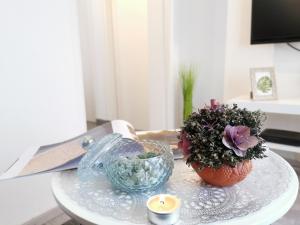 TV a/nebo společenská místnost v ubytování Apartment Herc