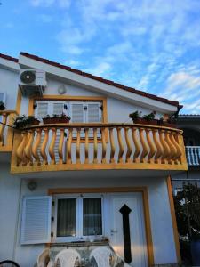 Balkón alebo terasa v ubytovaní Studio apartment in Vir (4776-3)