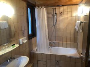 Koupelna v ubytování Hotel du Parc + 37 fotografií