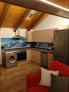 Kuchyň nebo kuchyňský kout v ubytování Apartamentos La Glera Biescas